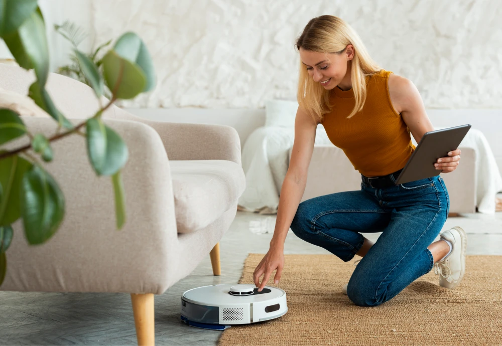 robot vacuum pet hair self cleaning